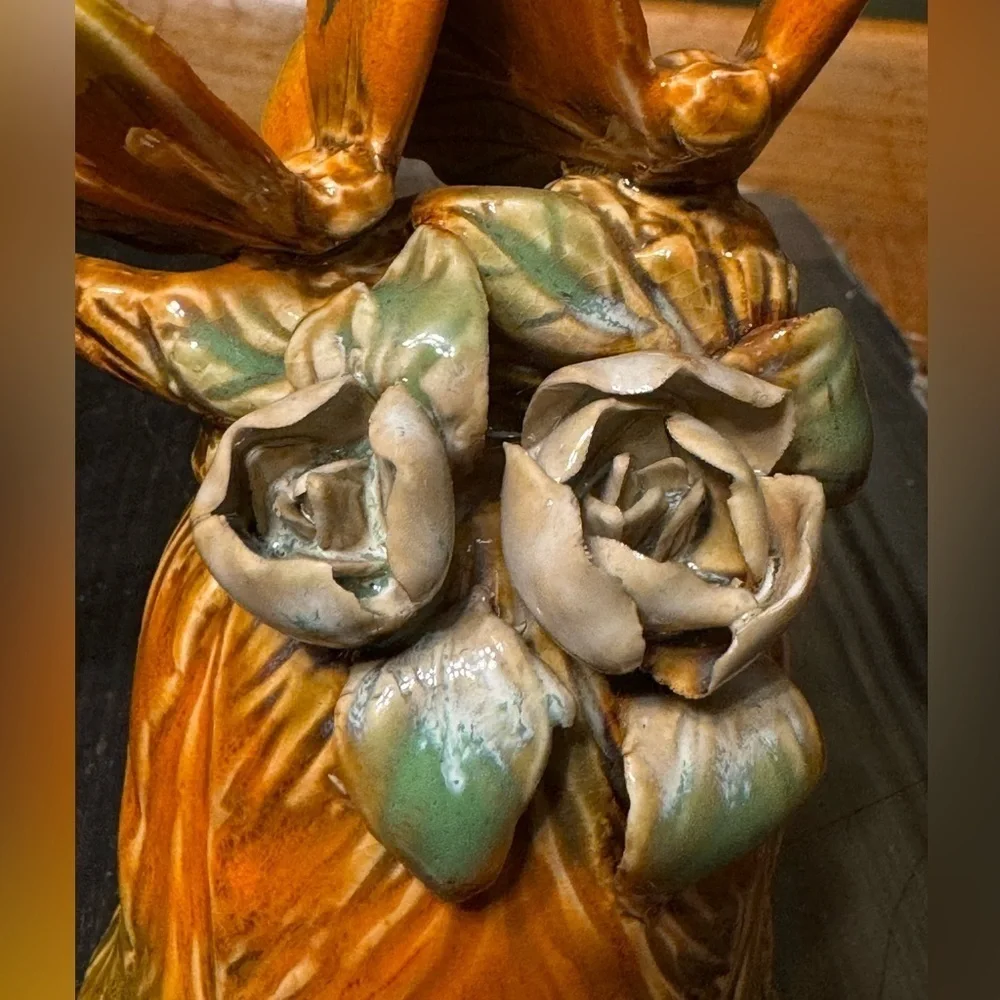 Vintage Ceramic Butterfly Bell Vintage Bohemian Fairy Fantasy Nympth Garden Bell